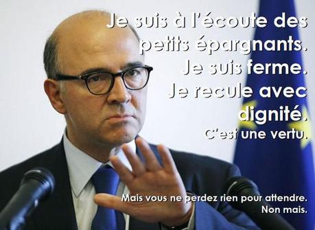 Ce gouvernement de clowns qui dansent le tango moscovici recule