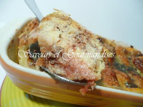 Bread and Butter Pudding of Gordon Ramsay. Petits  Pains au Chocolat en Pudding.