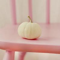 citrouille blanche chaise rose girly fille halloween jolie
