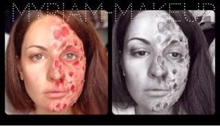 Halloween Make-Up horror 2 : visage brûlé / sanglant