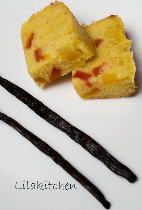 Quatre Quart aux Papayes Confites Parfumé à la Vanille de Madagascar quatre quart