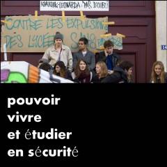 Vivre, étudier, s'exprimer en sécurité léonarda, mobilisation novembre