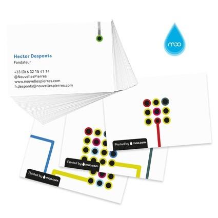 Moo : Cartes de Visite Personnalisables (Concours) CARTES DE VISITE MOO CONCOURS