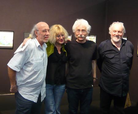 Lele Vianello Derib, Silvina Pratt, Michel Jans de Mosquito et Lele Vianello à Grenoble en mai 2011