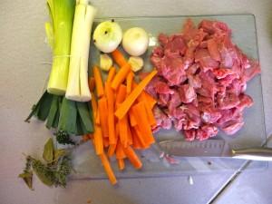 Vous pouvez ajouter les légumes que vous souhaitez pour la cuisson de la blanquette