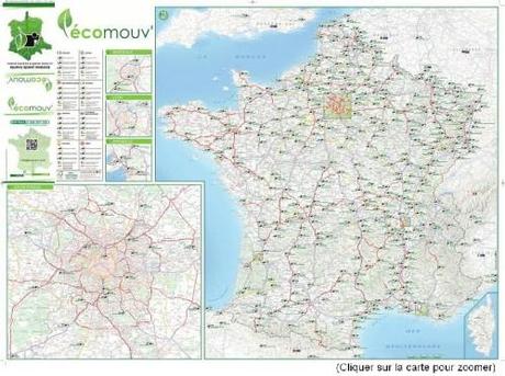 La cartographie de l'écotaxe : localisation des portiques et bornes sur les routes de France (+ deux autres documents) yartiEcomouv03