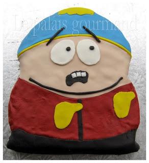 Gâteau Cartman en fondant