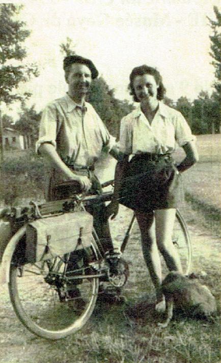 Albert et son épouse Micheline en 1947