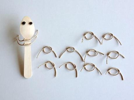 DIY avec des cuillères en bois DIY avec des cuillères en bois