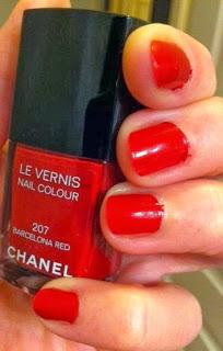 Barcelona Red ... un vernis Chanel retrouvé avec plaisir !