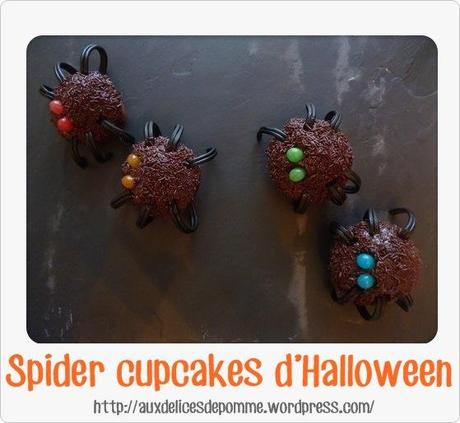 Cupcakes araignées2