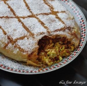 Pastilla traditionnelle : au poulet et amandes pastilla aux poulet8