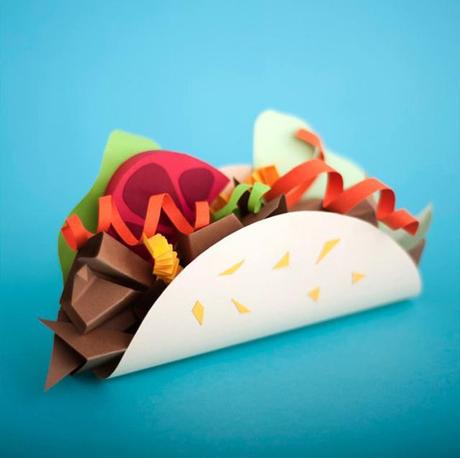 Art : Paper Craft Sculptures Of Food
