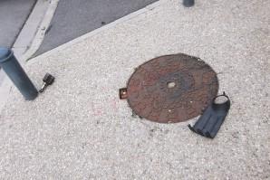 Accident par excès de vitesse rue Benfleet à Romainville. Carrefour I J C Benfleet nuit 8 9 - 11 2013 (Pièce de tra