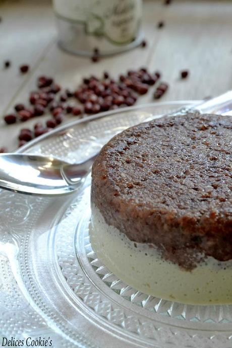 Blanc-manger au Matcha & gâteaux aux azukis...IG bas & vegan blanc manger tofu matcha gâteau azukis IG bas