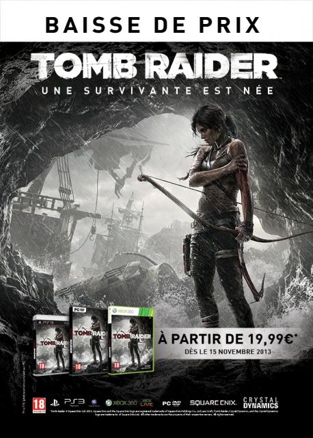 Baisse de prix pour Tomb Raider Baisse de prix pour Tomb Raider