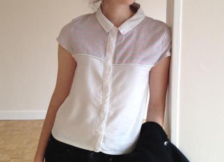 Chemisier coton bi-colore – Homemade chemise coton