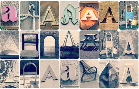 Des mots déco avec un alphabet photographique