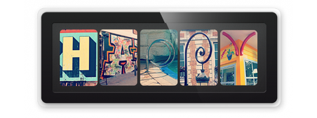 alphabet-photographique-alfagram-cadre-photo-happy Des mots déco avec un alphabet photographique