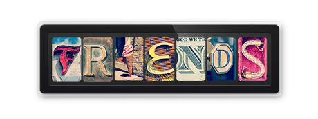 alphabet-photographique-cadre-photo-friends Des mots déco avec un alphabet photographique