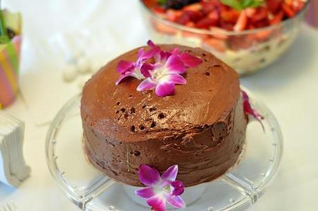 Chocolate Fudge Buttercream Frosting - Glaçage au chocolat Et voilà un beau gâteau au chocolat