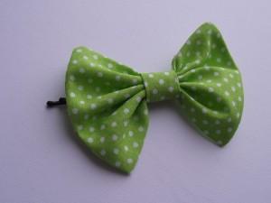 Une barrette en deux coups de colle ! barette noeud