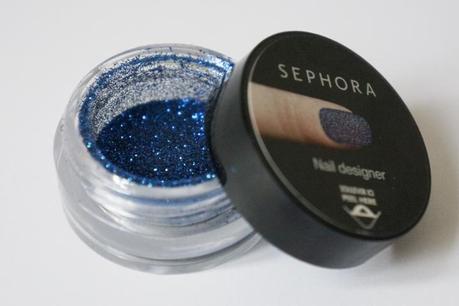Sephora Nail designer effet 3D manucure swatch Paillettes bleues avis test