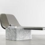 DESIGN: un siège de cuir et de marbre signé Grégoire de Lafforest DESIGN: un siège de cuir et de marbre signé Grégoire de Lafforest