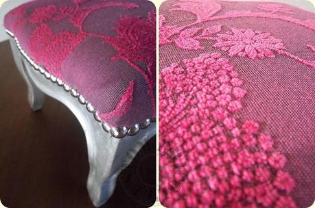 Barococo rose Repose pieds rose - détails