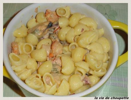 GRATIN DE PATES AUX FRUITS DE MER 026