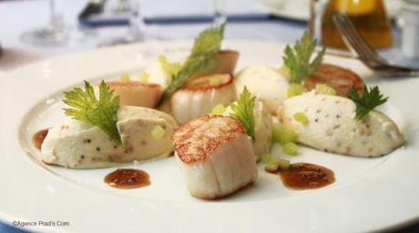 La Méditerranée, institution germanopratine ! Noix de Saint Jacques et purée de Céleri