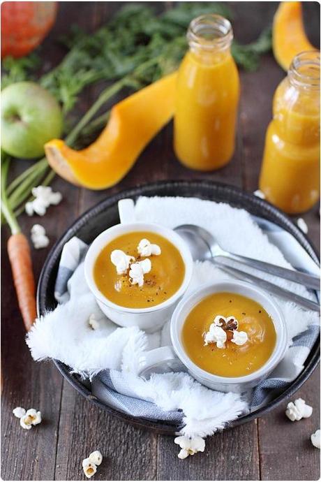 Velouté de butternut, pomme et carotte