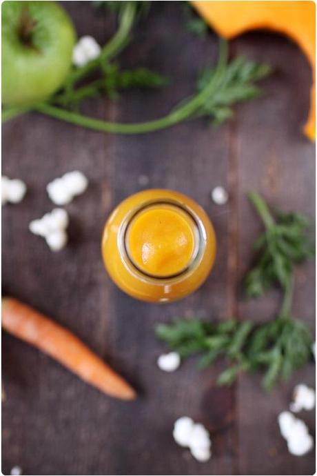 Velouté de butternut, pomme et carotte