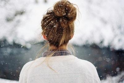 Let it Snow Let It Snow, Let It Snow Messy buns with sweatterrs !
