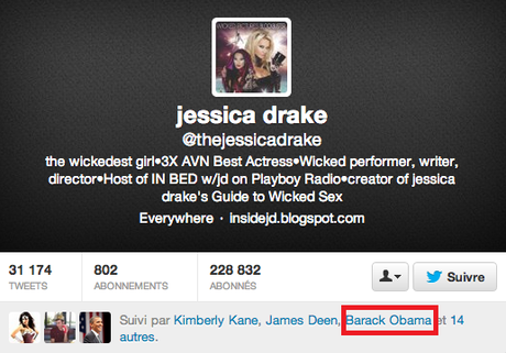 Barack Obama suit des actrices de films X sur Twitter