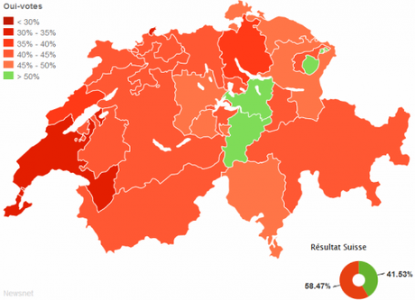 L'initiative pour les familles est rejetée par presque tous les cantons (infographie Le Matin / Newsnet) L'initiative pour les familles est rejetée par presque tous les cantons (infographie Le Matin / Newsnet)