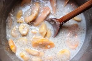 Bananes au lait de coco et perles de tapioca (Chè chuối / Chuối chưng)