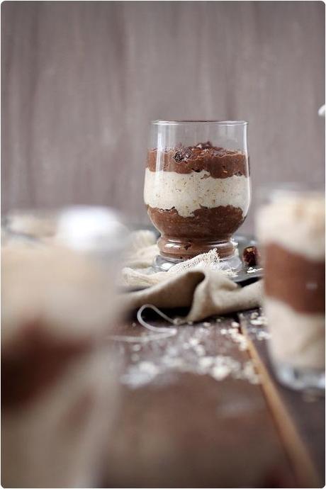 Porridge bi goût : noisettes / chocolat Porridge bi goût : noisettes / chocolat