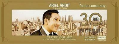 Ariel Ardit présente son nouveau disque, avec son orchestre, au Teatro Coliseo [à l'affiche]