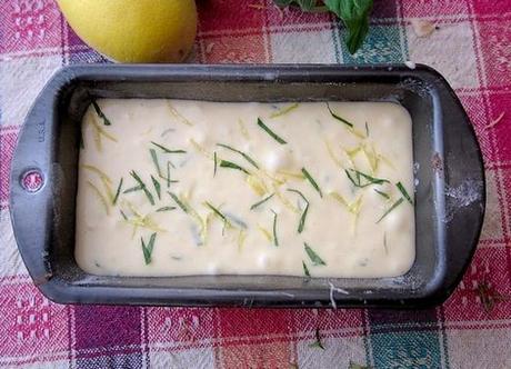 Cake citron menthe cake avt cuisson