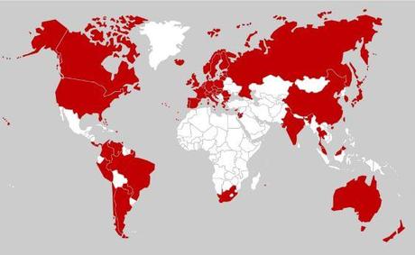 Free Mobile : désormais 100 destinations incluses free mobile 100 destinations carte