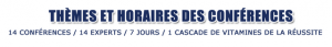 Vous êtes invité au… Themes & horaires