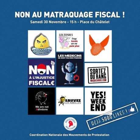 Révolte fiscale, réveil citoyen : une manifestation à Paris le 30 novembre non au matraquage fiscal 2