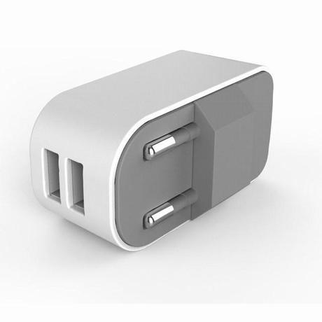 Chargeur double USB compact et astucieux en promotion