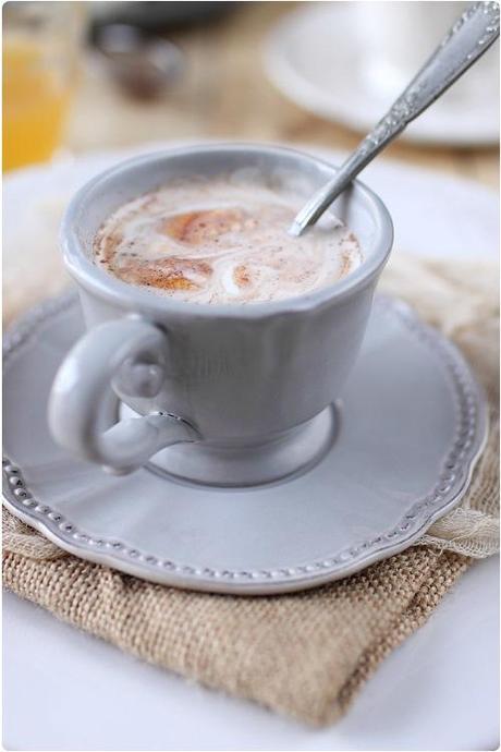 Chocolat chaud au sirop de café