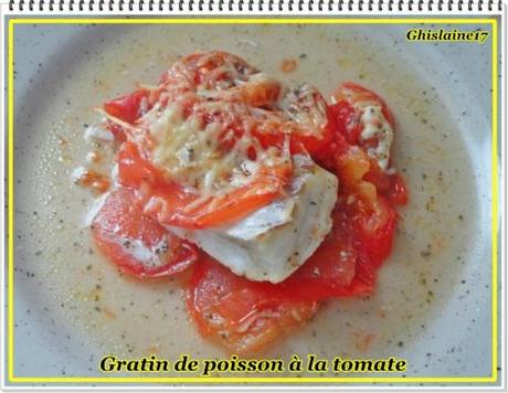 Gratin de poisson à la tomate Gratin de poisson à la tomate