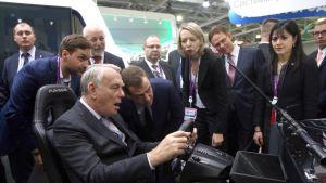Jean-Marc Ayrault During The Innovations Expo 2013 Exhibition - Moscow