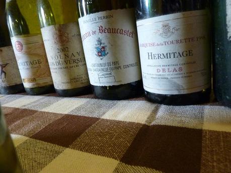 Volnay premier cru 2002 (Yvon Clerget) et Châteauneuf du Pape : Beaucastel 2008 en accord mets/vins P1030488