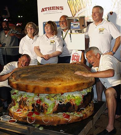 Le plus gros hamburger commercialisé plus grand hamburger du monde