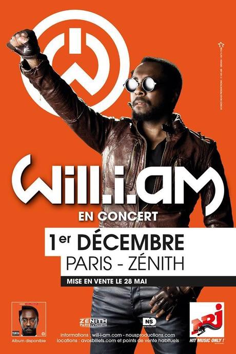 Will.i.am débute sa tournée européenne par Paris